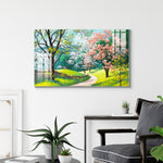Digital Art Wall Painting for Home: Beautiful Spring Trees Paintings