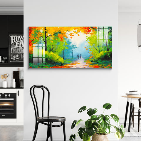 Digital Art Wall Painting for Home: Nature landscape forest Painting