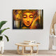 Frameless Beautiful Wall Painting for Home: Acrylic Abstract Oil Painting Of Gautam Buddha