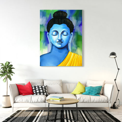 Frameless Beautiful Wall Painting for Home: Gautam Buddha – Flair Glass