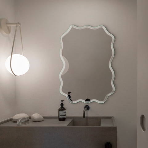 Frameless Crumble Bevelled Mirror