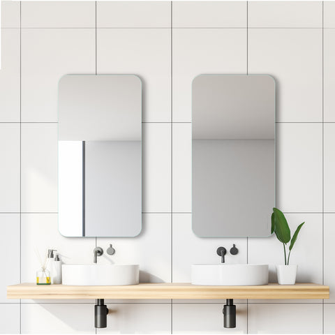 Rectangular Mirror Frameless Basic Plain Simple (Saint-Gobain