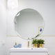 Round Octa Beveled Bathroom Frameless Mirror