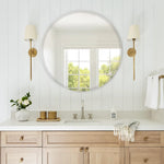 Frameless Round Beveled Mirror for Bathroom Wall, Wall Mount Mirror, Washbasin Mirror, Mirror for Bedroom