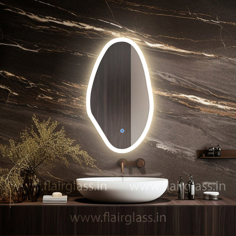 LED Bathroom Mirror, Irregular Led Mirror for Vanity, frontlit Mirror-Blob LED Mirror
