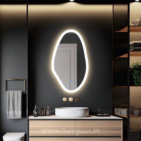 LED Bathroom Mirror, Irregular Led Mirror for Vanity, frontlit Mirror-Blob LED Mirror