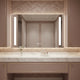 Rectangular Bathroom LED Mirror- Moon Illuminated Front lit - Natural White Light