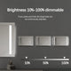 Rectangular Bathroom LED Mirror- Moon Illuminated Front lit - Natural White Light