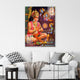 Load Shree Hanuman Ji with Lord Rama, Shiva Ji and Vishnu Ji Glass wall paintings for Home wall decor