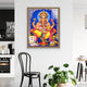 Lord Ganesha Decorative with Border for Home & Office Decor Paintings