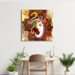 Frameless Beautiful Wall Painting for Home : Lord Ganesha Modern Art