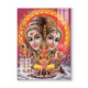 Lord Shiva, Parvati and Ganesh Glass Wall Paintings for Home Decor