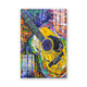 Modern Multicolour Acoustic Guitar Glass Abstract Painting