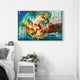 Abstract Frameless Beautiful Wall Painting for Home: Modern Wave Art