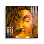 Frameless Beautiful Wall Painting for Home: Multicolor Gautam Buddha Art