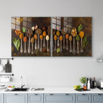 Multiframe Digital Glass Prints: Transform Your Kitchen and Restaurant Decor with Spice Masala Paintings