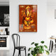 Beautiful Wall Painting: Lord Shree Ganesha Modern Art