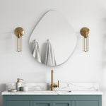 Frameless Irregular Asymmetrical Mirror for Living Room & Bathroom