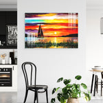 Rainbow Sun Digital Arts Wall Painting for Home