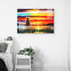 Rainbow Sun Digital Arts Wall Painting for Home
