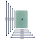 Frameless Elegant Design Rectangular Mirror with Smooth Curved Edges, Equipped with Sturdy Steel Hooks for Wall-Mounted