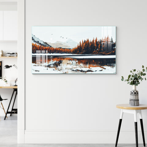 Digital Art Wall Painting for Home: Serenity Landscape Paintings