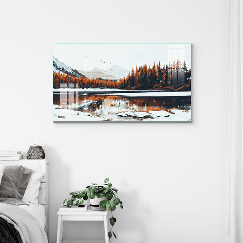 Digital Art Wall Painting for Home: Serenity Landscape Paintings