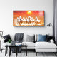 Seven Horses Painting for Vastu | Golden Sunrise Wall Art for Home & Office Decor