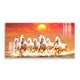 Seven Horses Painting for Vastu | Golden Sunrise Wall Art for Home & Office Decor