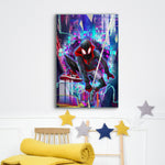 Frameless Beautiful Wall Painting for Home: Spidey Cool Art