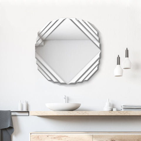 Frameless Octagonal Basel Beveled Mirror