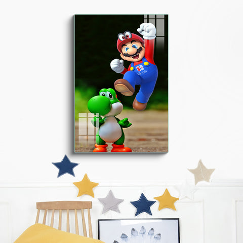 Frameless Beautiful Wall Painting for Home: Super Mario Fun Art