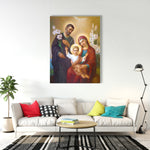 The Beautiful Holy-Family Tempered Glass Wall Paintings