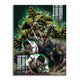 Frameless Beautiful Glass Wall Painting for Home: The Incredible Hulk