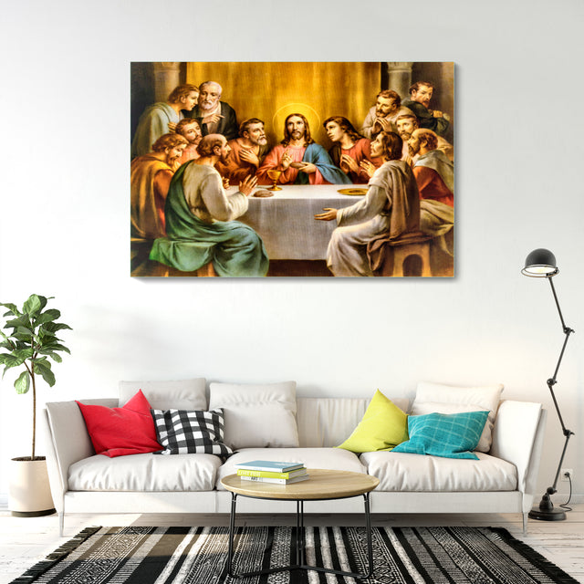 The Last Supper Wall Painting on Glass – Flair Glass