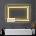 Trio Connect Sun Strip - LED Bathroom Mirror - Warm White Light - Rectangular