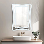 Wave - Frameless Frosted Mirror