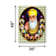 Frameless Beautiful Wall Painting: Dus Guru of Sikhism Mural Glass Painting