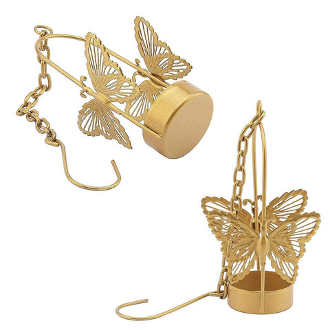 Beautiful Butterfly hanging tea light holder (Set of 4)