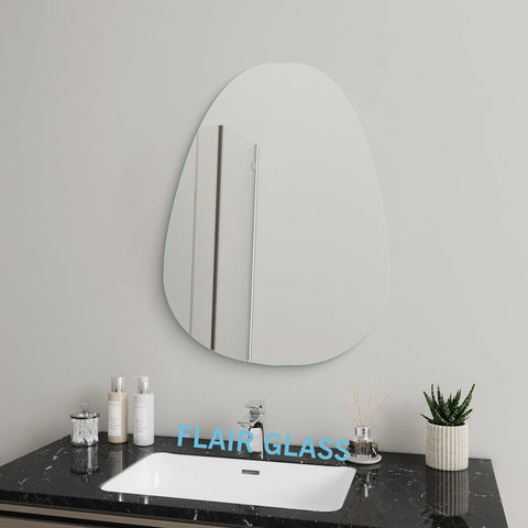 Frameless Irregular Wall Mirror for Bathroom Mirror, Living Room & Bedroom