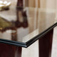 Rectangular Clear Glass Coffee table Top- Step sharp Edged