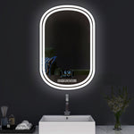 Duo Edge - LED Bathroom Mirror - Natural White Light - Oval