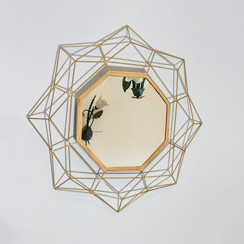 Decorative Mirror - Golden Octagonal