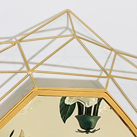 Decorative Mirror - Golden Octagonal
