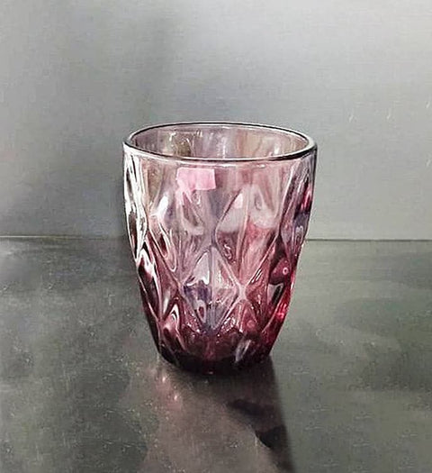 Devnow Purple Color Drinking Glasses - Set of 6