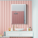 Rectangular Bevelled Bathroom Mirror Frameless