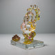 Crystal Clear Glass Decorative Showpiece for Home Decor Gift Items (Lord Ganesh ji Motif )
