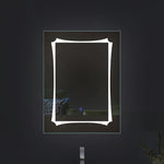 Cut Edge Glow - Rectangular LED Mirror for Bathroom - Dual-Color