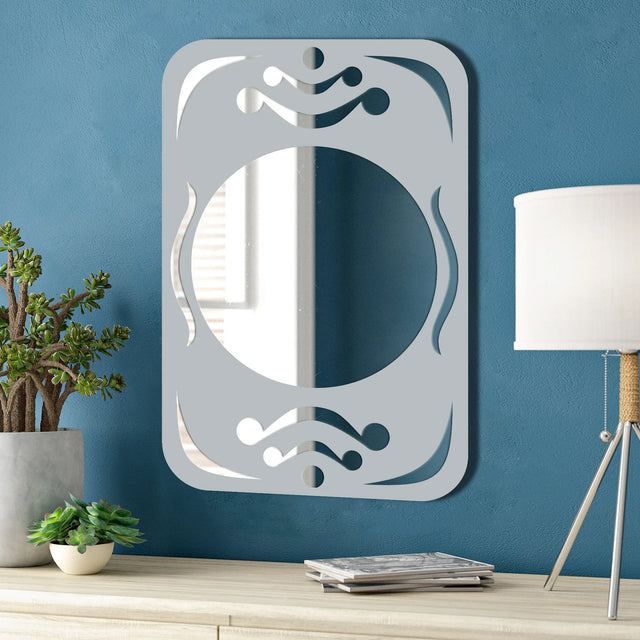 Frosted Mirror with Rounded Edges Rectangular – Flair Glass