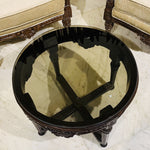 Circular Tinted Bronze/Brown Toughened Glass Table-Top